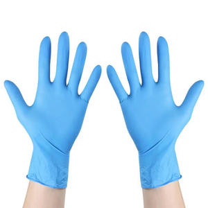 Gants en nitrile mélangé de qualité alimentaire <span class=keywords><strong>Wally</strong></span> en gros, 100 pièces/boîte, noirs, sans poudre, pour tatouage, anti-coupure, sans plastique, 4 mil, 24 cm - Product Image 4