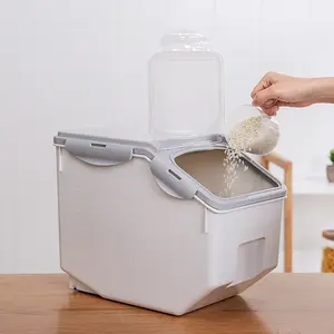 टेबल प्लास्टिक सूखी खाद्य अनाज चावल मशीन भंडारण कंटेनर बॉक्स