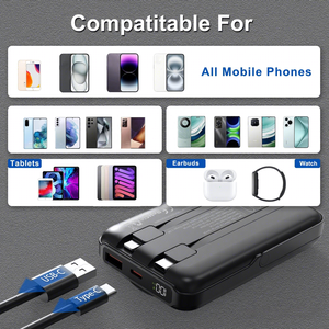 Câble intégré Portable 10000mah Power Bank PD22.5w, support de téléphone chargeur sans fil Power Bank - Product Image 2