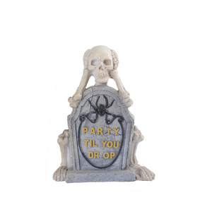 Witt Halloween Fantôme Homme <span class=keywords><strong>Pierre</strong></span> <span class=keywords><strong>tombale</strong></span> Décoration Fantôme Festival Horreur <span class=keywords><strong>Pierre</strong></span> <span class=keywords><strong>tombale</strong></span> Ne pas écouter Table Résine Artisanat - Product Image 5