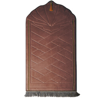 Tapis de prière islamique en flanelle, tapis épais de voyage, tapis pour le culte, tapis de prière Musallah, tapis de prière