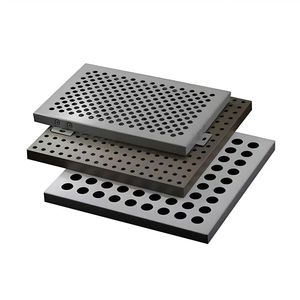 Grille de plafond en fibre métallique perforée à tissage uni en acier inoxydable 0,5-10 mm, préservante pour applications décoratives - Product Image 1