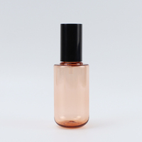 Bouteille Pompe en Plastique Transparente PET 100ml 240ml à Épaule Plate pour Cosmétiques, Lotion, Sérum, Soin du Corps et Nettoyant Visage