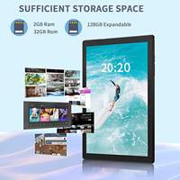 Nouvelle tablette Android 10 de luxe 10,1 pouces, processeur MTK Octa Core, WiFi 2G/3G/4G, 32/64 Go de RAM, batterie 6000 mAh, utilisation professionnelle, éducative