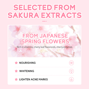 Crème nettoyante éclaircissante pour le visage LAIKOU Sakura, soin de la peau, nettoyage en profondeur, 75g - Product Image 3