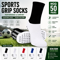 Chaussettes de sport d'équipe personnalisées avec logo antidérapantes pour le football, tricotées pour l'été, ODM, pour jeunes et adultes, écologiques