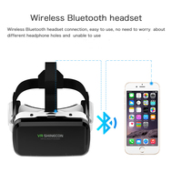Boîte à lunettes 3D de réalité virtuelle VR Casque stéréo en carton VR pour IOS Android Smartphone Joystick sans fil à bascule