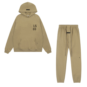 Tuta da Uomo Personalizzabile Oversize con <span class=keywords><strong>Felpa</strong></span> con Cappuccio <span class=keywords><strong>e</strong></span> Zip <span class=keywords><strong>e</strong></span> Pantaloni <span class=keywords><strong>Jogger</strong></span> Svasati Set Completo - Product Image 5