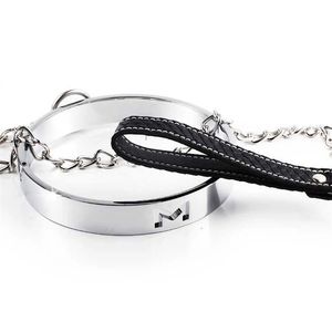 <span class=keywords><strong>Collar</strong></span> de cuello de acero inoxidable para mujer, BDSM, juegos, esclavo, juguetes - Product Image 2