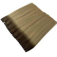 Cheveux vierges Remy européens de haute qualité, couleur personnalisable, double trame invisible et douce, tissage à la machine, en stock, bienvenue les demandes.