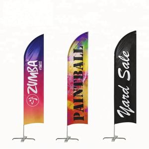 ธงชายหาดรูปหยดน้ำ ผ้าคุณภาพสูง ทนทาน เหมาะสำหรับโฆษณาธุรกิจกลางแจ้ง ป้ายส่งเสริมการขาย ธงไฟเบอร์กลาส - Product Image 2