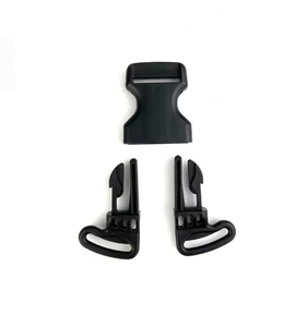 Boucle de ceinture de sécurité professionnelle classique noire en plastique de 25 mm à 2 voies pour siège auto bébé, avec fonctions de sécurité, pour accessoires de sac de voyage - Product Image 3
