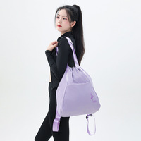 Mochila Deportiva Casual para Mujer 2026, Impermeable, Ligera, de Gran Capacidad, para Viajes, Yoga, Baile, con Cierre de Cordón
