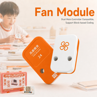 Modul Kipas Motor DC QMY S24 dengan Baling-baling Pendingin, Antarmuka Anti-balik PH2.0 untuk Proyek Robot STEM Pemadam Kebakaran