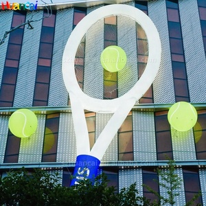 <span class=keywords><strong>Raquette</strong></span> de tennis gonflable géante personnalisée, vente chaude 2025, <span class=keywords><strong>raquette</strong></span> de badminton gonflable pour la publicité d'événements sportifs - Product Image 1