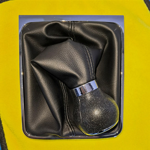 Pomo de palanca de cambios de cuero ergonómico para Volkswagen Passat B6 05-11 Set QZXN-D88 - Product Image 1