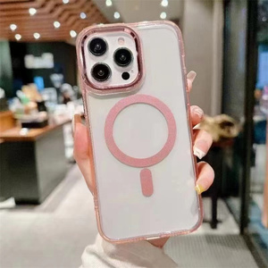 Étui de téléphone magnétique transparent de haute <span class=keywords><strong>qualité</strong></span> pour Samsung Galaxy S26 S25 Ultra A57 A37 A56 A07, coque transparente compatible avec la charge sans fil - Product Image 6