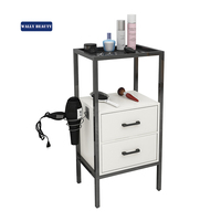 Wallybeauty Meubles en métal pour salon de coiffure, outils de beauté, armoire, chariot de salon