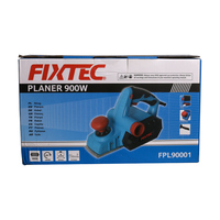 Outils de menuiserie FIXTEC robustes, dégauchisseuse électrique à main 900W pour le travail du bois