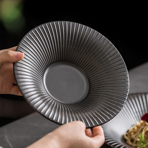 Juego de Vajilla Japonesa Vintage, Tazón Grande de Cerámica para Sopa o Ramen, Tazón Tipo Trompeta Mogashin para Restaurantes Comerciales, Vajilla para Comida - Product Image 3