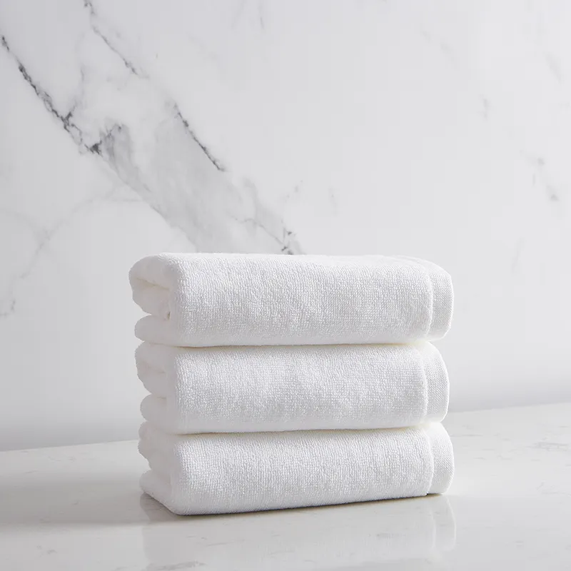 Hotel standard water Absorbent Bath towel custom 100% Extra-long cotton White hotel towels