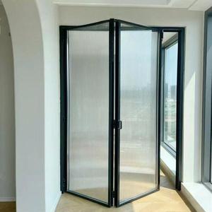 Commande en gros de portes pliantes doubles externes à prix réduit, portes pliantes en verre en alliage d'aluminium - Product Image 5