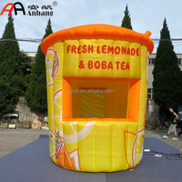 Stand de vente de limonade gonflable géant personnalisé, tente d'événement, stand pour la vente de boissons au citron, promotion publicitaire