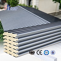Tuile en aluminium isolée en PU à économie d'énergie, noyau en PU, alliage d'aluminium haute résistance, largeur 500 mm pour bâtiments scolaires