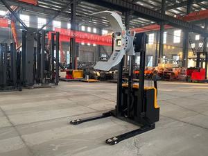 התאמה אישית מלגזה מצורף נייר גלגול מהדק 1.5 עומס טון מטען טון מלגזה stacker עבור תוף שמן 1500 ק "ג מערם חשמלי - Product Image 5