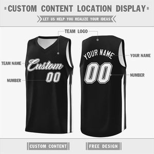 Maillot de basket personnalisé à col en V, anti-transpiration, unisexe, adulte, impression par sublimation, nom et numéro de l'équipe - Product Image 2