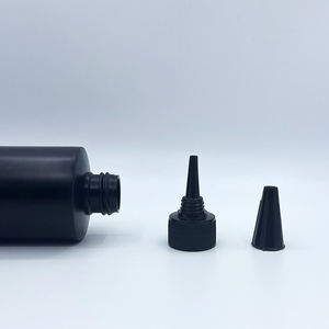 Bouteilles en plastique HDPE mates noires vides de 250 ml, bon marché, pour <span class=keywords><strong>liquide</strong></span> à ongles, monomère, vernis à ongles, bouteille en plastique HDPE - Product Image 4