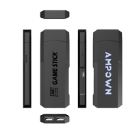 VAYAVA – console de jeu vidéo GD20 4k avec logo LED, 2 ports USB