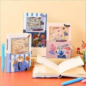 Nouveau cahier <span class=keywords><strong>labyrinthe</strong></span> amusant pour étudiants, cahiers de dessin animé, pour filles, carnet/journal/carnet de dessin sur le thème du zoo de grande valeur - Product Image 1