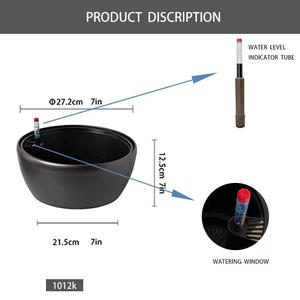 Maceta <span class=keywords><strong>de</strong></span> plástico <span class=keywords><strong>de</strong></span> cerámica imitada PP <span class=keywords><strong>de</strong></span> gran diámetro <span class=keywords><strong>de</strong></span> estilo nórdico <span class=keywords><strong>de</strong></span> alta calidad YIZHITANG para uso doméstico y en el jardín - Product Image 3