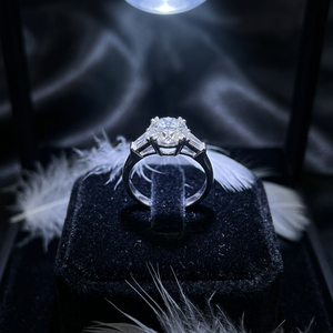 Anillo de Compromiso de Plata de Ley 925 Chapado en Oro con Diamante Natural de Laboratorio de 0.5ct 1ct 2ct, Certificado IGI, Claridad VS2, Corte Brillante - Product Image 2