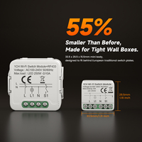 Module d'interrupteur WiFi intelligent universel GIRIER Tuya DIY avec relais de contrôle physique bidirectionnel AC100-240V 1/2 Gang