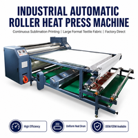 Presse à chaud rotative pour sublimation textile, modèle tambour à huile, 1,6/1,8 mètre, vente en gros usine