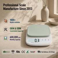 Báscula de Cocina Digital Electrónica para Alimentos, Alta Precisión 500mg, Pantalla LCD, Dispositivo de Medición Estándar para Cocinar