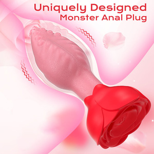 Vibrateur <span class=keywords><strong>anal</strong></span> rose en silicone, design monstre, rotation 360°, 9 modes de vibration, application mobile, 5 modes, recharge magnétique, <span class=keywords><strong>plug</strong></span> <span class=keywords><strong>anal</strong></span> - Product Image 4