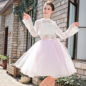 Jupe <span class=keywords><strong>tutu</strong></span> de ballet en tulle multicouche 65 cm, style européen et américain, grande taille, pour demoiselle d'honneur - Product Image 1