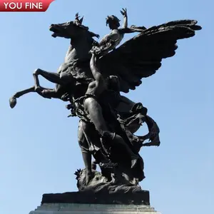 Cuộc Sống ngoài trời Kích thước tượng đồng của Pegasus con ngựa có cánh