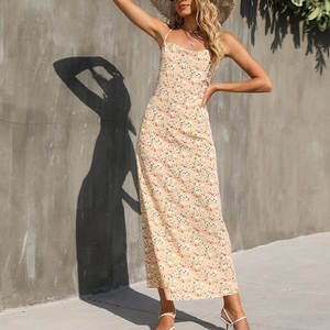 Novedad de 2025, ropa de verano para mujer, vestido Sexy de alta calidad, vestido elegante con tirantes y estampado ajustado para mujer - Product Image 4