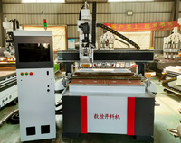 Hqd 4 6 9kw Moteur de broche refroidi par le vent Servo couteau droit bibliothèque 12 couteaux Atc CNC routeur