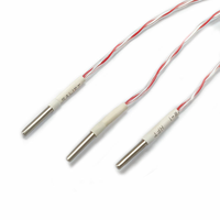Sensor Suhu RTD Ultra-halus Pt100 1mm 1.5mm dari Baja Tahan Karat Industri OEM&ODM dengan Probe 3/4 Kawat Konektor JST VANORM IP66