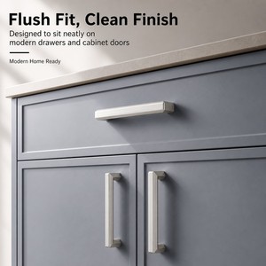 For Stainless Steel Decorative Drawer <b>Pulls</b> <b>Door</b> <b>Handles</b> for Wardrobe Kitchen Cabinet Furniture Design for Bedroom - Product Image 2