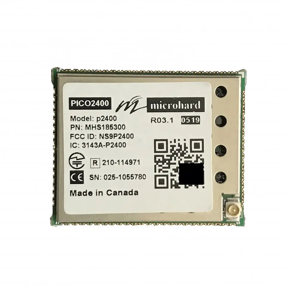 Sıcak satış orijinal elektronik bileşenler Microhard P2400 dijital radyo modülü 2.4G frekans atlamalı 1W yüksek güç 50KM MHS185300