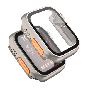 Pour <span class=keywords><strong>Apple</strong></span> <span class=keywords><strong>Watch</strong></span> 40mm 44mm 41mm 45mm <span class=keywords><strong>changement</strong></span> à 49mm housse de protection d'écran étanche PC étui de protection + Film de verre - Product Image 4