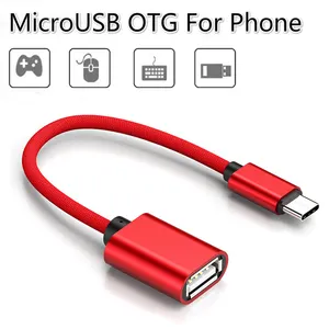 Micro USB OTG Cable USB 2.0 OTG Chuyển Đổi Adapter Xách Tay Cable đối với Xiaomi Sumsang