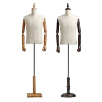 Mannequin Homme Buste Supérieur en PE pour Présentation de Vêtements en Magasin