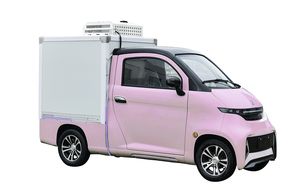 खाद्य लॉजिस्टिक डिलीवरी के लिए उच्च दक्षता लंबी दूरी की इलेक्ट्रिक मिनी ट्रक 4 पहियों बॉक्स कार्गो ट्रक - Product Image 2